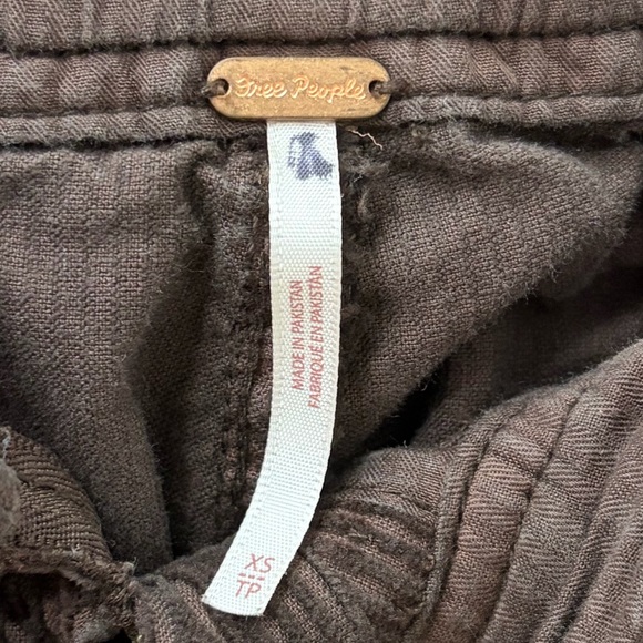New Free People Tahiti Cord Cargo Pants Slouchy Drawstring - Womens size XS - Picture 7 of 9